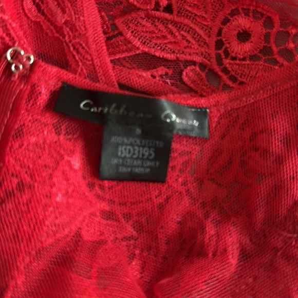 Red Lace Dress Size S available - Picture 7 of 7